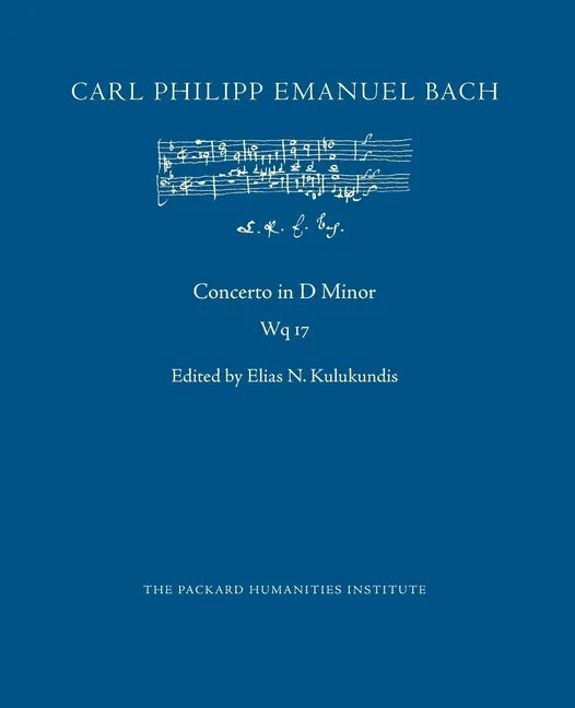 Concerto in D Minor, Wq 17 - Paperback