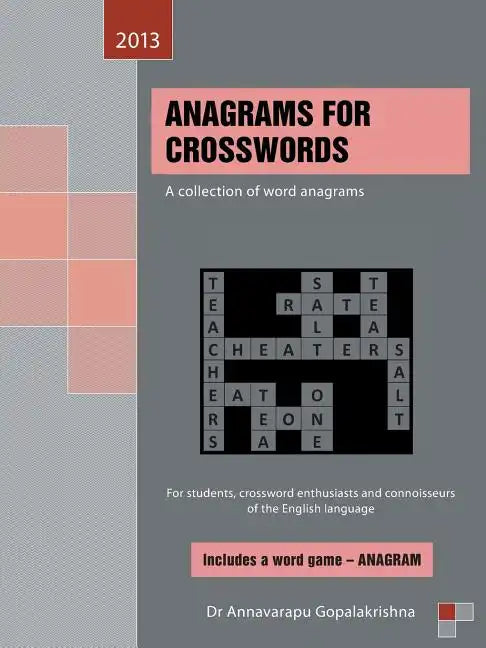 Anagrams for Crosswords: A Collection of Word Anagrams - Paperback