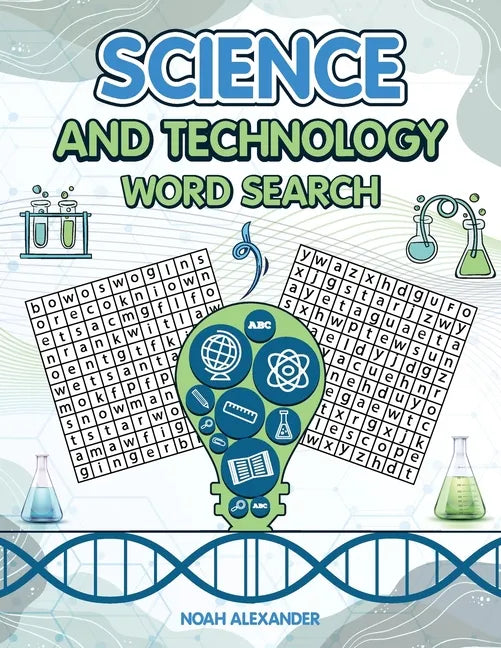 Science and Technology Word Search: 8.5x11 Large Print - Paperback