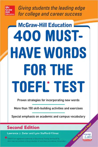 McGraw-Hill Education 400 Must-Have Words for the Toefl, 2nd Edition - Paperback