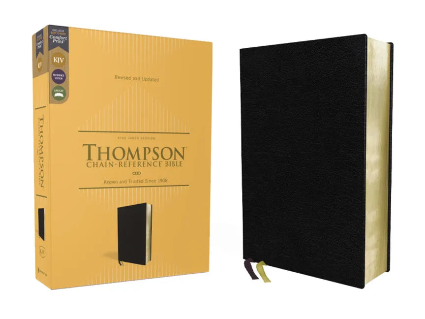 Kjv, Thompson Chain-Reference Bible, European Bonded Leather, Black, Red Letter, Comfort Print - Bonded Leather
