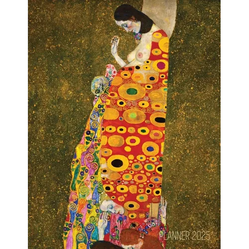 Gustav Klimt Weekly Planner 2025: Hope II Artistic Art Nouveau Daily Scheduler With January-December Year Calendar (12 Months) - Paperback