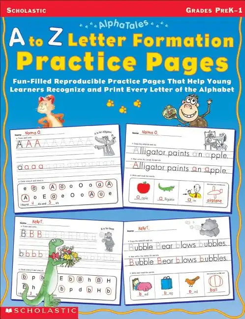 A to Z Letter Formation Practice Pages: Grades Pre K-1 - Paperback