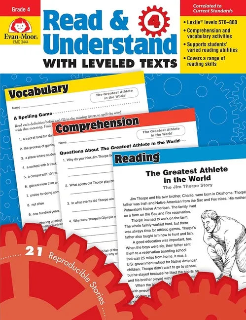 Read and Understand with Leveled Texts, Grade 4 Teacher Resource - Paperback