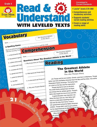 Read and Understand with Leveled Texts, Grade 4 Teacher Resource - Paperback