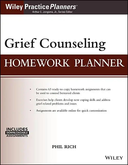 Grief Counseling Homework Planner, (with Download) - Paperback