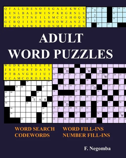Adult Word Puzzles - Paperback