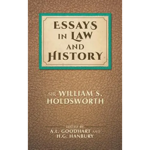 Essays in Law and History - Hardcover