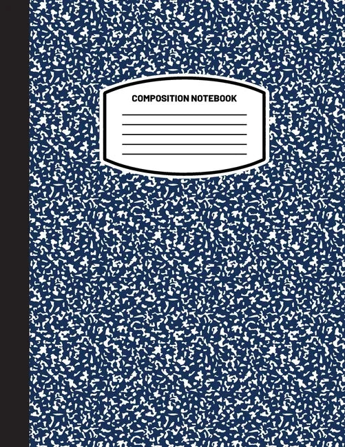 Classic Composition Notebook: (8.5x11) Wide Ruled Lined Paper Notebook Journal (Dark Blue) (Notebook for Kids, Teens, Students, Adults) Back to Scho - Paperback