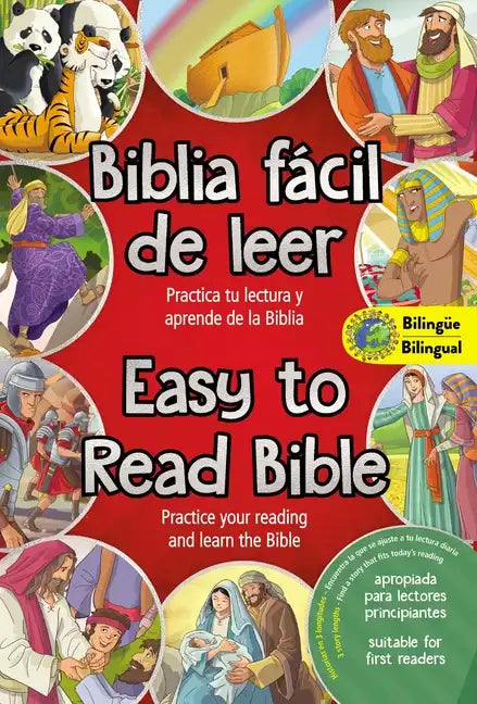 Easy to Read Bible (Bilingual) / La Biblia Fácil de Leer (Bilingüe): Practice Your Reading and Learn the Bible - Hardcover