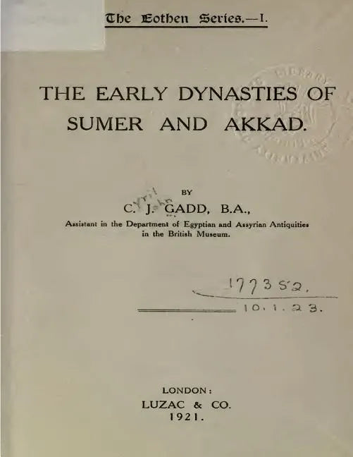 The Early Dynasties of Sumer and Akkad - Paperback