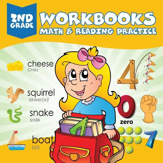 2nd Grade Workbooks: Math & Reading Practice - Paperback