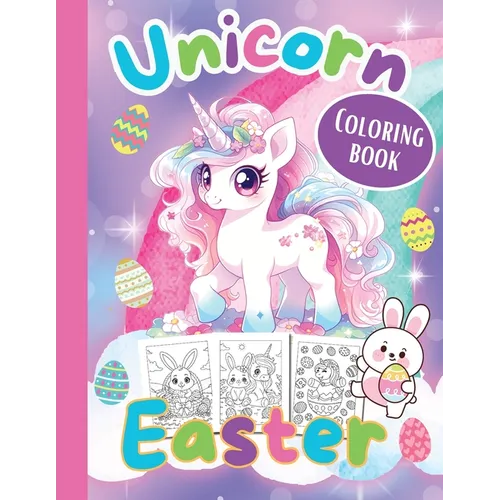 Unicorn Easter Coloring Book -Easter Coloring Books for Kids - Paperback