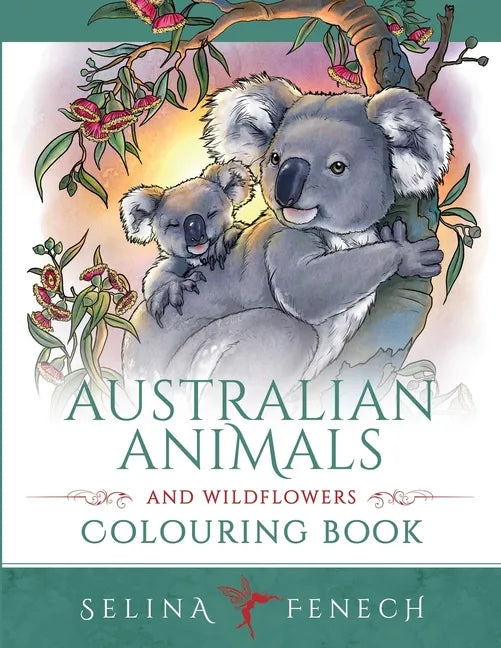 Australian Animals and Wildflowers Colouring Book - Paperback