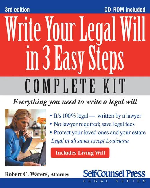Write Your Legal Will in 3 Easy Steps - Paperback