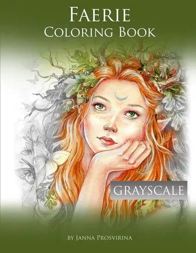 Faerie Coloring Book: Grayscale - Paperback