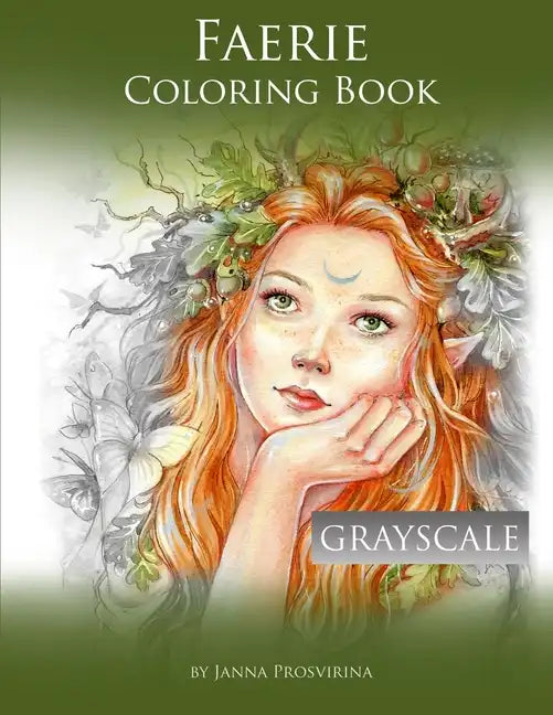 Faerie Coloring Book: Grayscale - Paperback