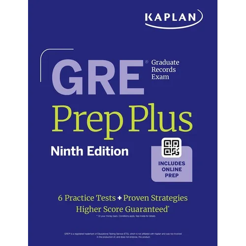 GRE Prep Plus, Ninth Edition (2025): Includes 6 Practice Tests, 1500+ Practice Questions + Online Access to a 500+ Question Bank, Video Tutorials, and - Paperback