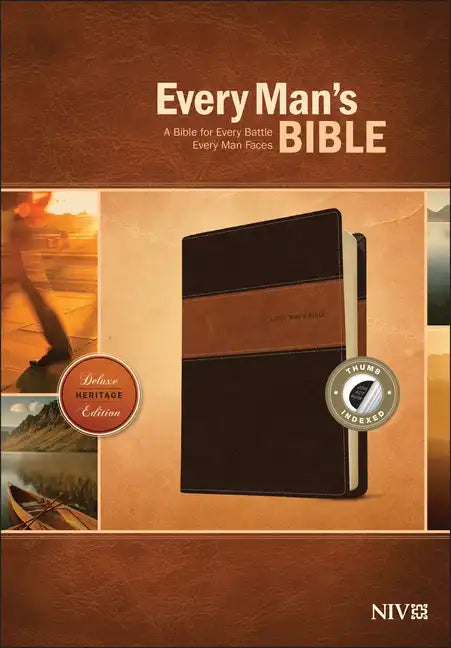 Every Man's Bible NIV, Deluxe Heritage Edition, Tutone - Imitation Leather