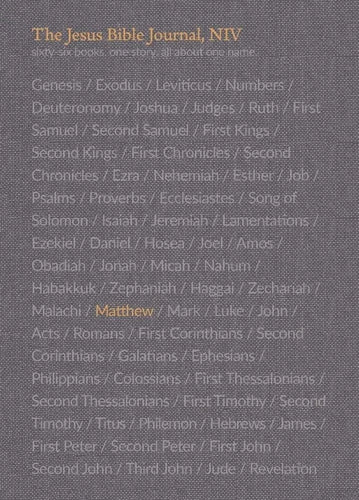 The Jesus Bible Journal, Matthew, Niv, Paperback, Comfort Print - Paperback