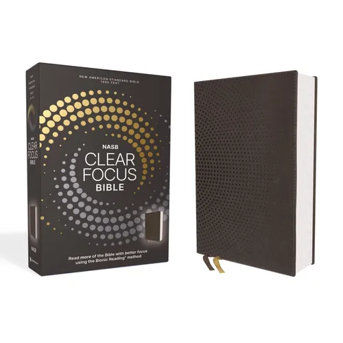 Nasb, Clear Focus Bible, Leathersoft, Charcoal Brown: Read More of the Bible with Better Focus - Imitation Leather
