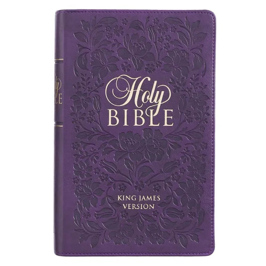 KJV Bible Giant Print Purple - Leather