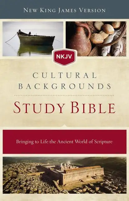 NKJV, Cultural Backgrounds Study Bible, Hardcover, Red Letter Edition: Bringing to Life the Ancient World of Scripture - Hardcover