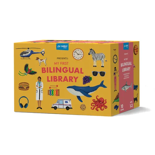 My First Bilingual Library: A Spanish-English Vocabulary Board Book Set of Colors, Numbers, Animals, Abcs, and More - Board Book