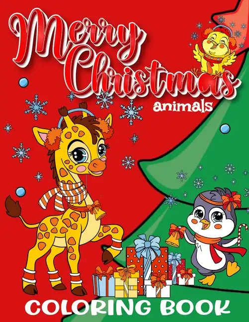 Merry Christmas Animals Coloring Book for Kids - Paperback