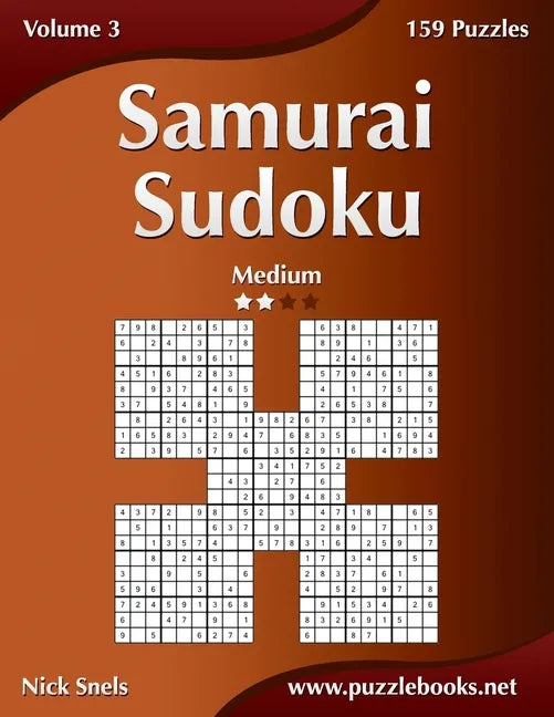 Samurai Sudoku - Medium - Volume 3 - 159 Puzzles - Paperback