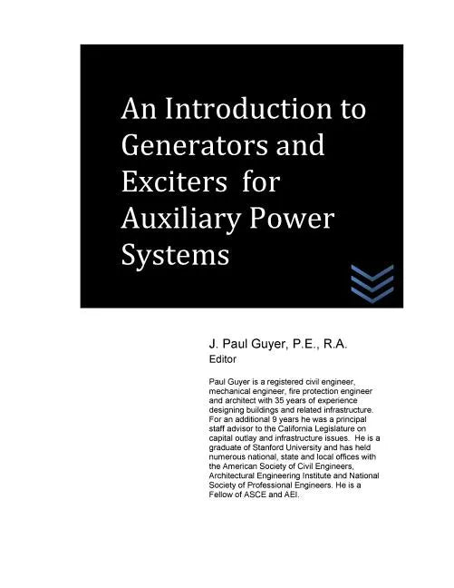 An Introduction to Generators and Exciters for Auxiliary Power Systems - Paperback