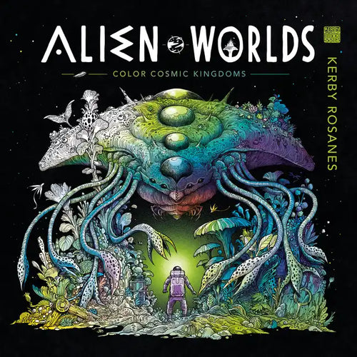 Alien Worlds: Color Cosmic Kingdoms - Paperback