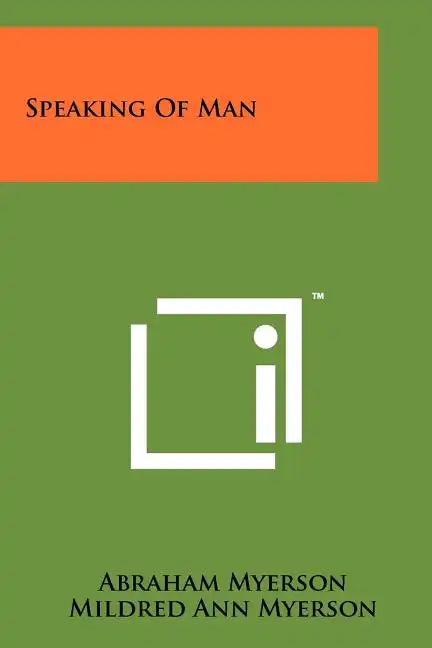 Speaking of Man - Paperback