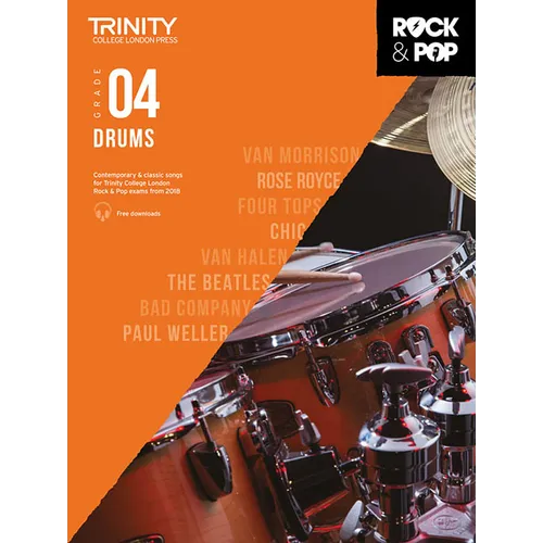 Trinity Rock & Pop 2018 Drums: Grade 4 - Paperback