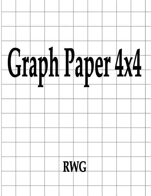 Graph Paper 4x4: 50 Pages 8.5
