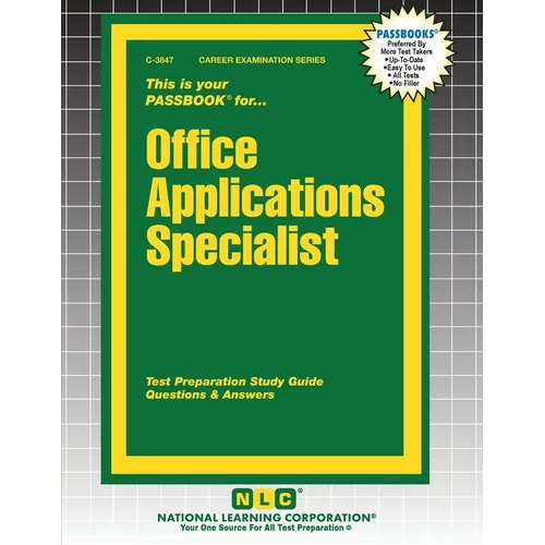 Office Applications Specialist - Paperback