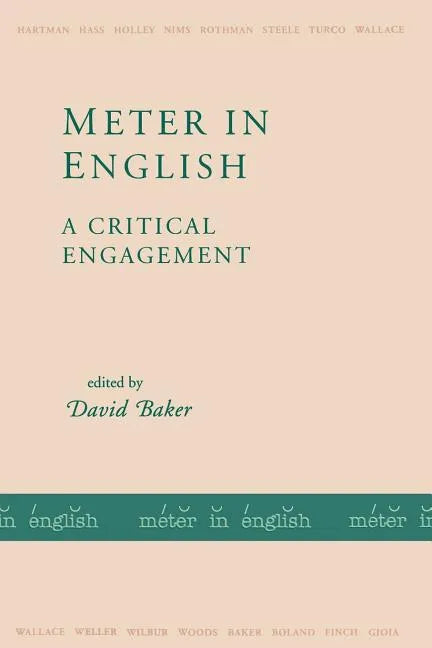Meter in English: A Critical Engagement - Paperback