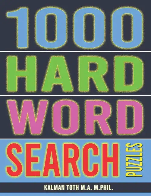 1000 Hard Word Search Puzzles: Fun Way to Occupy Yourself - Paperback