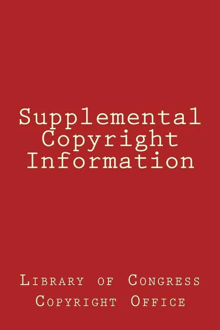 Supplemental Copyright Information - Paperback