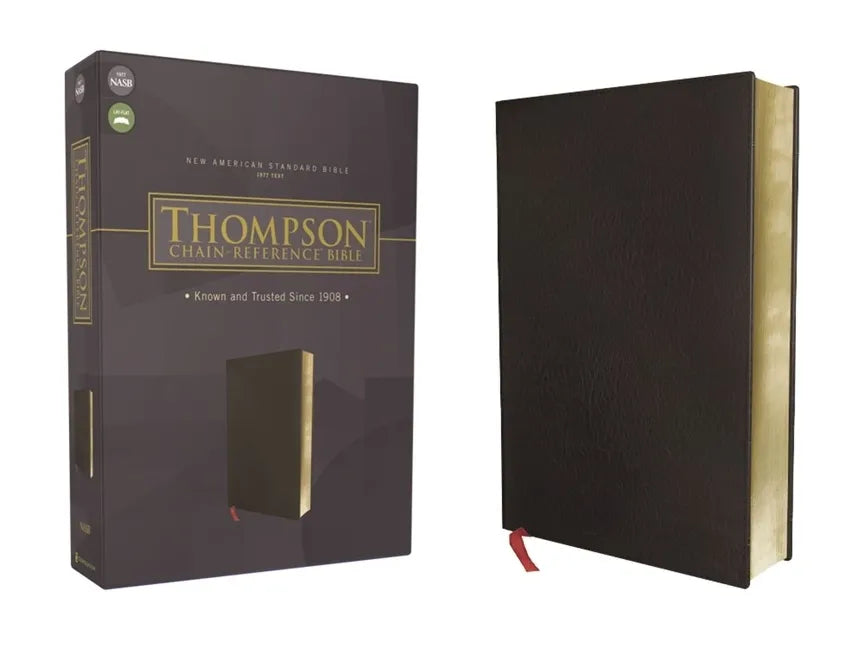 Nasb, Thompson Chain-Reference Bible, Bonded Leather, Black, Red Letter, 1977 Text - Bonded Leather