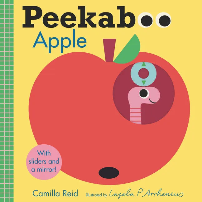 Peekaboo: Apple: (An Interactive Board Book for Babies & Toddlers with Mirror & Sliders to Push, Pull, or Turn. Cute Artwork Includes a Baby, Butterfl - Board Book