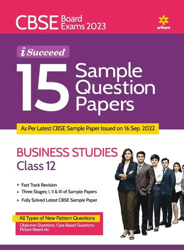 CBSE Board Exams 2023 I-Succeed 15 Sample Question Papers BUSINESS STUDIES for Class 12th - Paperback