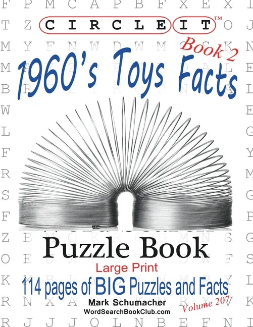 Circle It, 1960s Toys Facts, Book 2, Word Search, Puzzle Book - Paperback