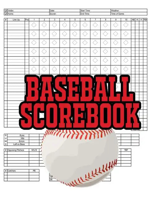Baseball Scorebook: 100 Scoring Sheets For Baseball and Softball Games, Glover's Scorebooks, Large (8.5X 11) - Paperback