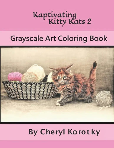 Kaptivating Kitty Kats 2: Grayscale Art Coloring Book - Paperback