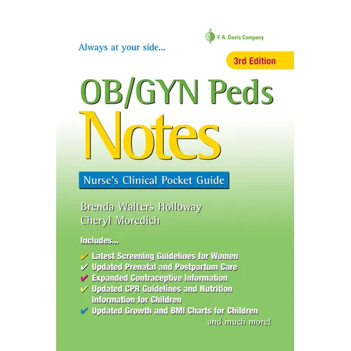 Ob/GYN Peds Notes: Nurse's Clinical Pocket Guide - Paperback