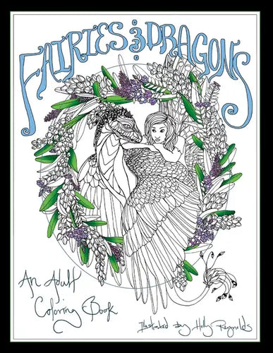 Fairies and Dragons: An Adult Coloring Book - Paperback