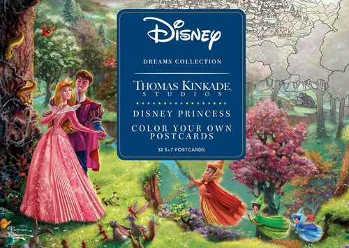 Disney Dreams Collection Thomas Kinkade Studios Disney Princess Color Your Own P - Novelty