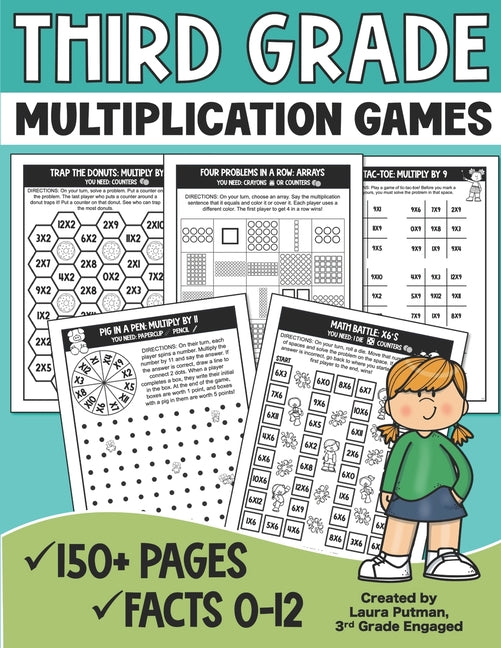 3rd Grade Multiplication Games - Paperback