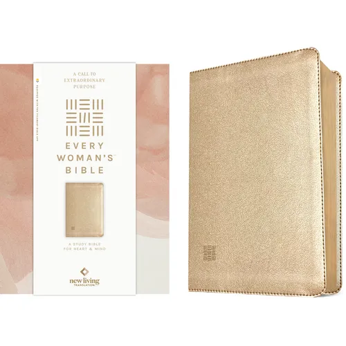 NLT Every Woman's Bible (Leatherlike, Soft Gold, Red Letter, Filament Enabled) - Imitation Leather